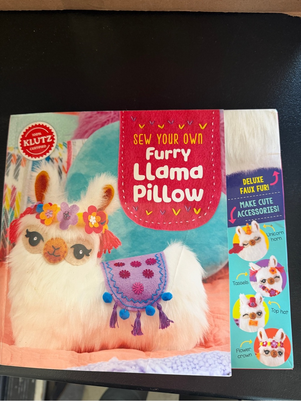 Sew Your Own Furry Llama Pillow Kit - White